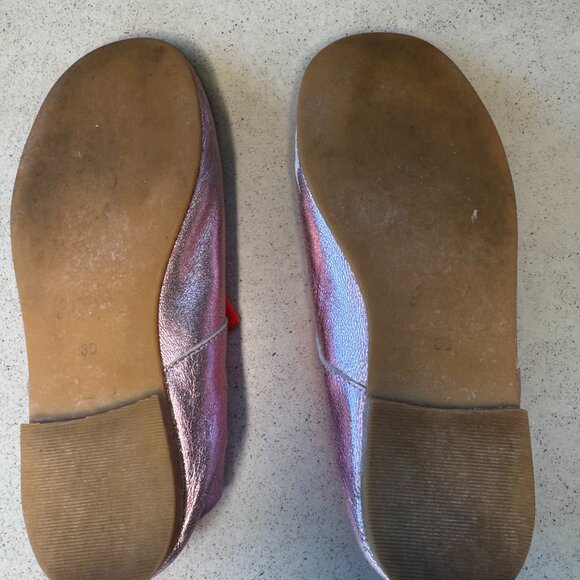 Jacadi Paris Metallic Pink Mary Jane Flats – Size 12 (EU 30) - Picture 7 of 7